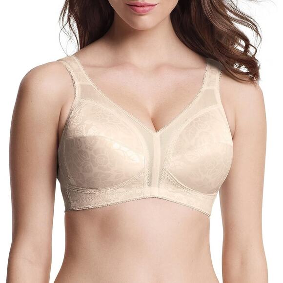 NWOT Playtex 18 hour comfort strap full coverage bra cream size 44DD soft cup - Picture 1 of 6